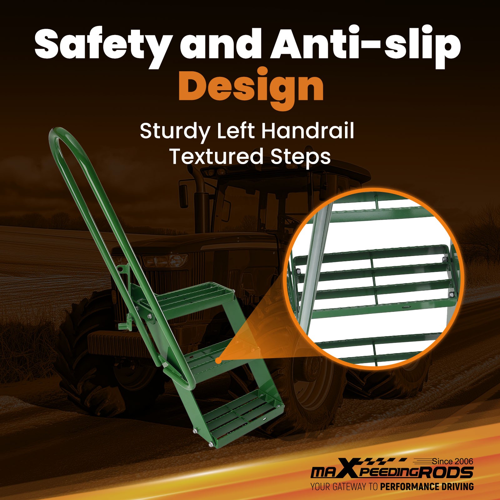 Left Stair Step Kit For John Deere 2WD Tractor 3010 3020 4000 4010 4020