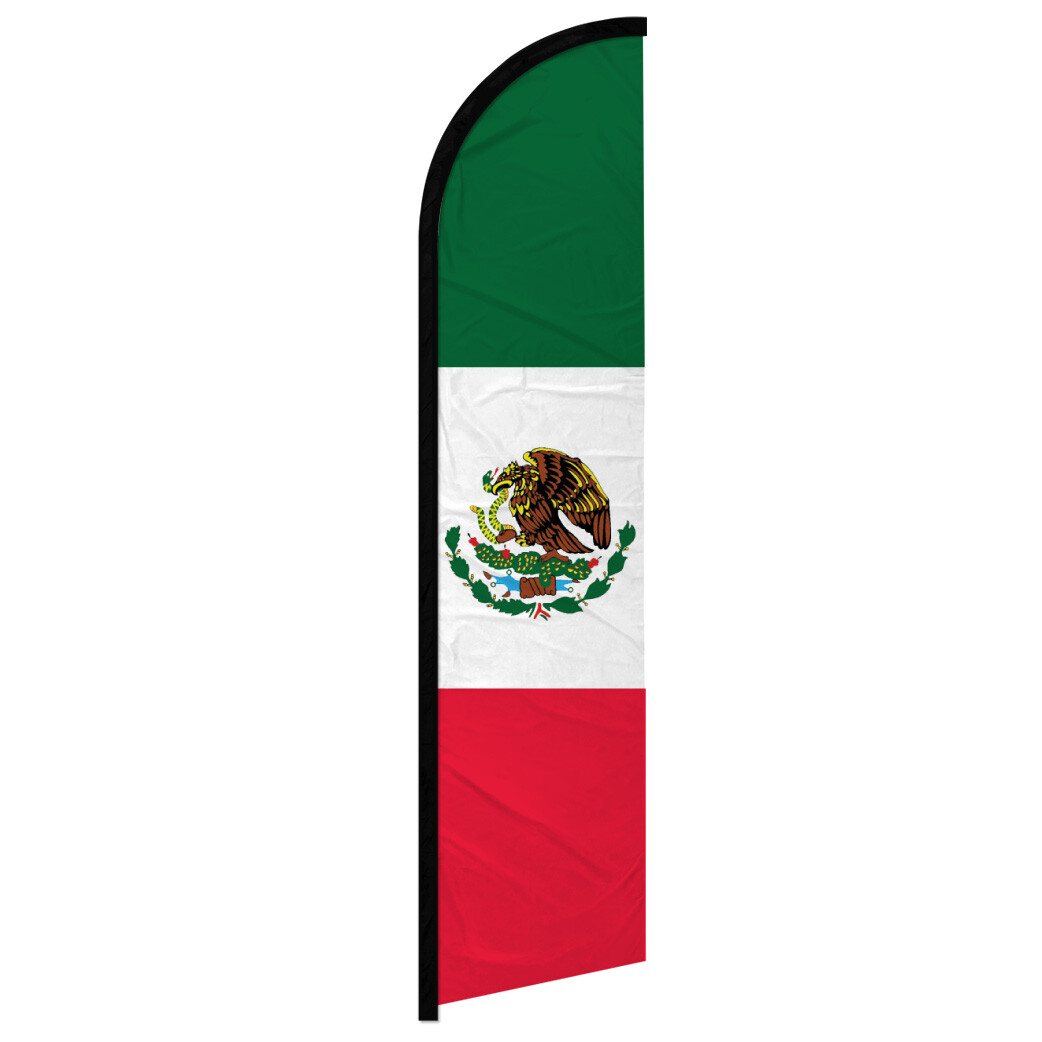 Mexico Full Curve Windless Swooper Flag Large Mexican Flag