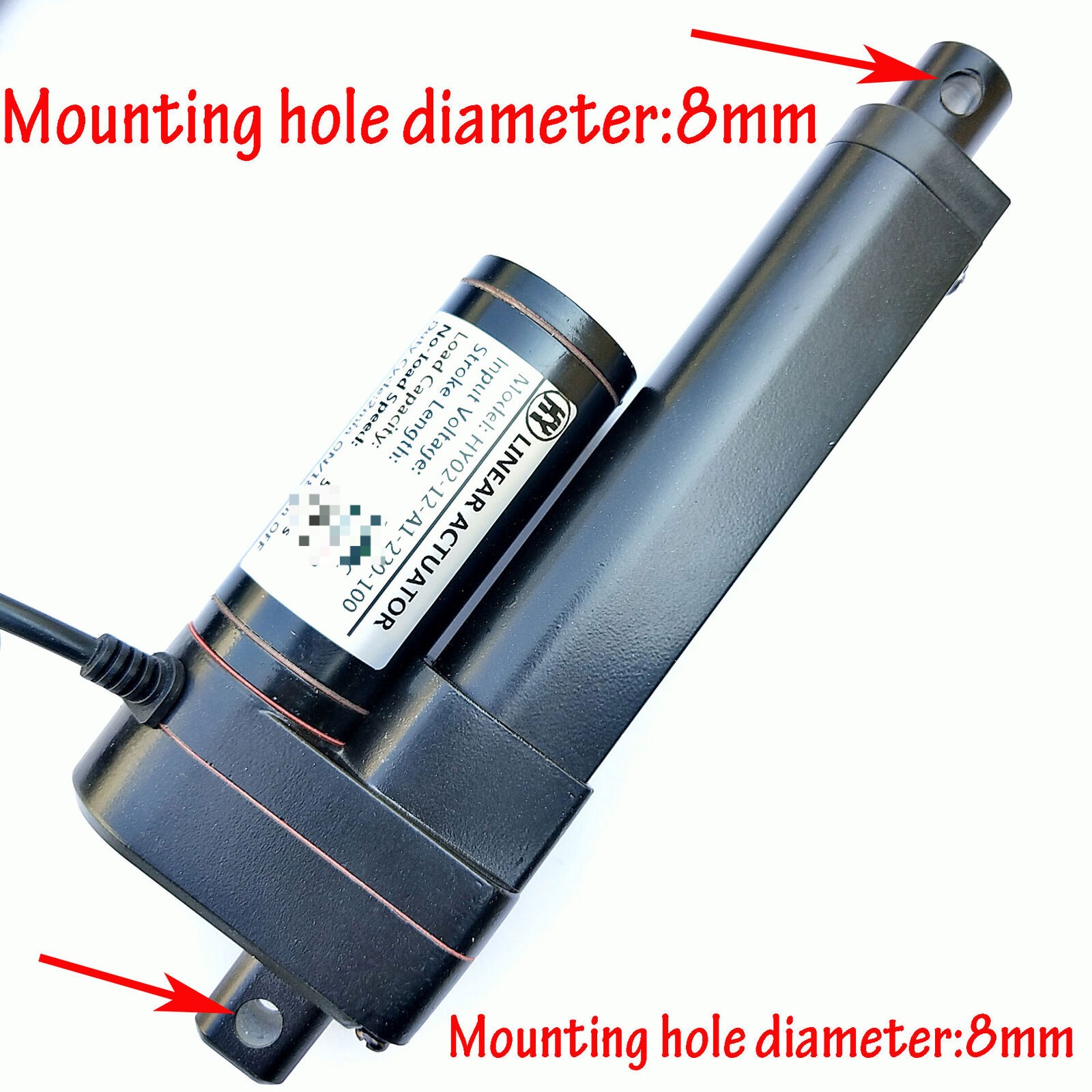 DC 12V 24V Electric Linear Actuator Cylinder Lift 1500N 3000N Stroke 2″~40″ Fast