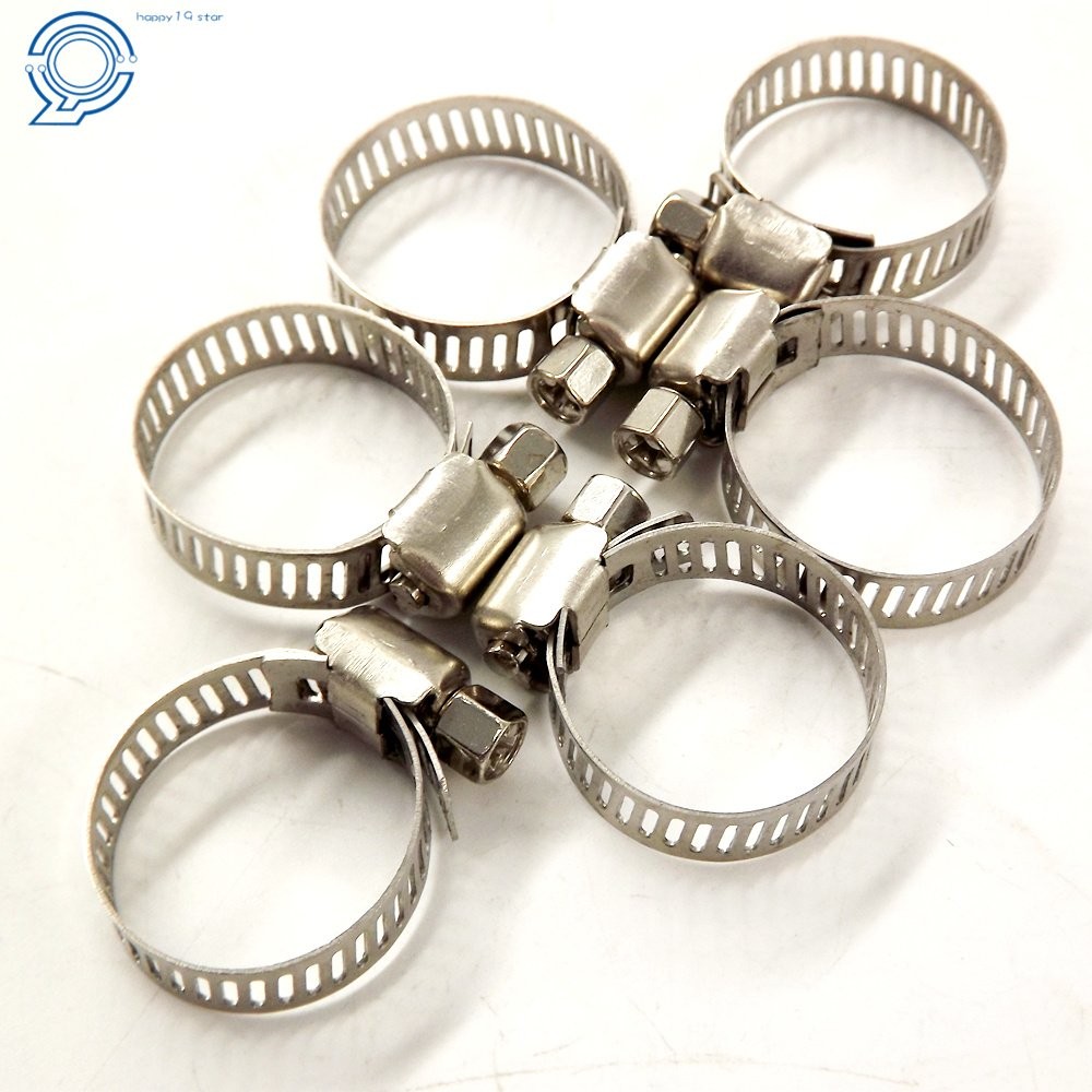 Adjustable 50 Pack 3/4″-1″ (17-25 mm) Drive Hose Clamps Fuel Line Worm Clips New