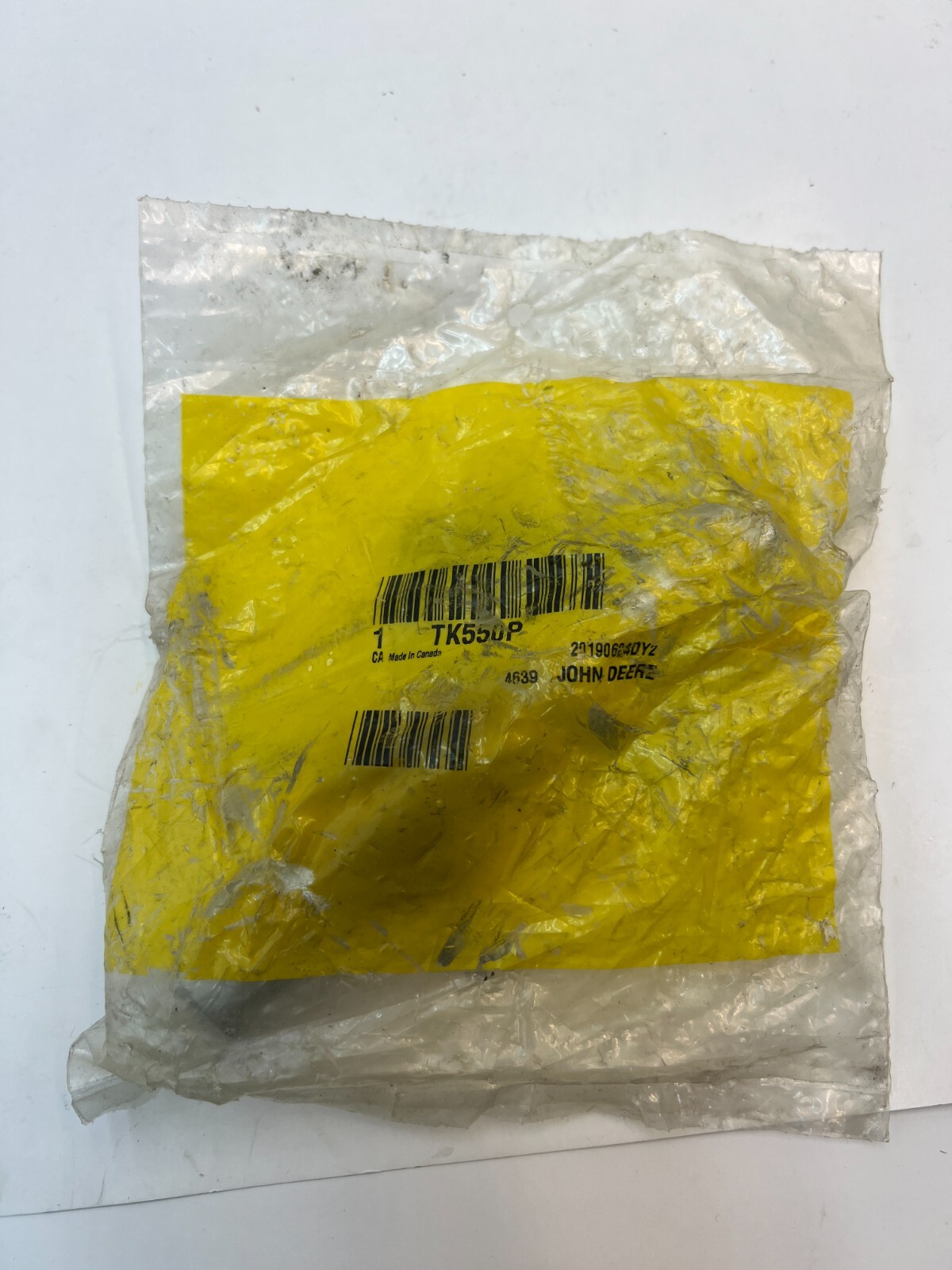 OEM John Deere TK550P Tooth Retention Pin Fastener, 5.8 in L x 1.5 in H, 1.44lb
