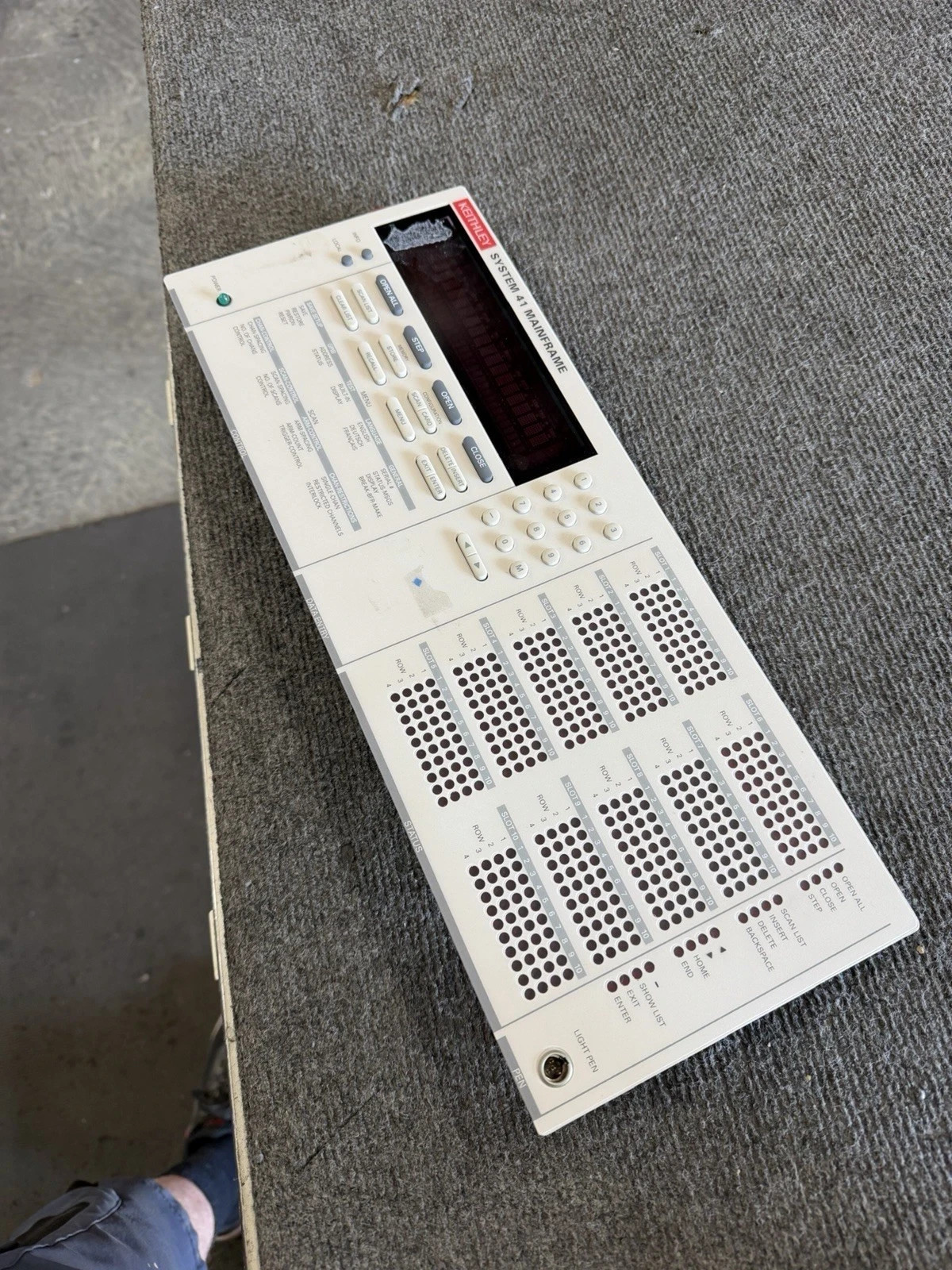 Keithley System 41 7002 Faceplate & LCD Screen Assy SYS41-110C1 SYS41150F