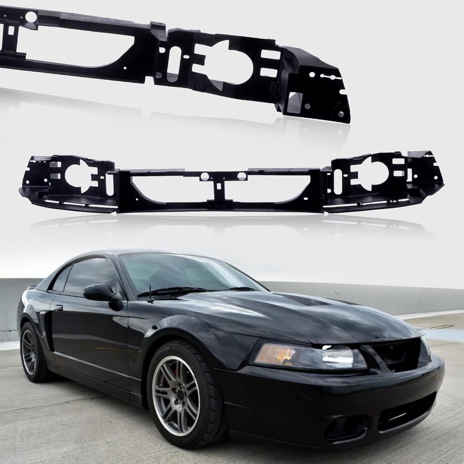 New Front Head Lamp Mounting Panel Compatible with 1999-2004 FORD Mustang Fits
