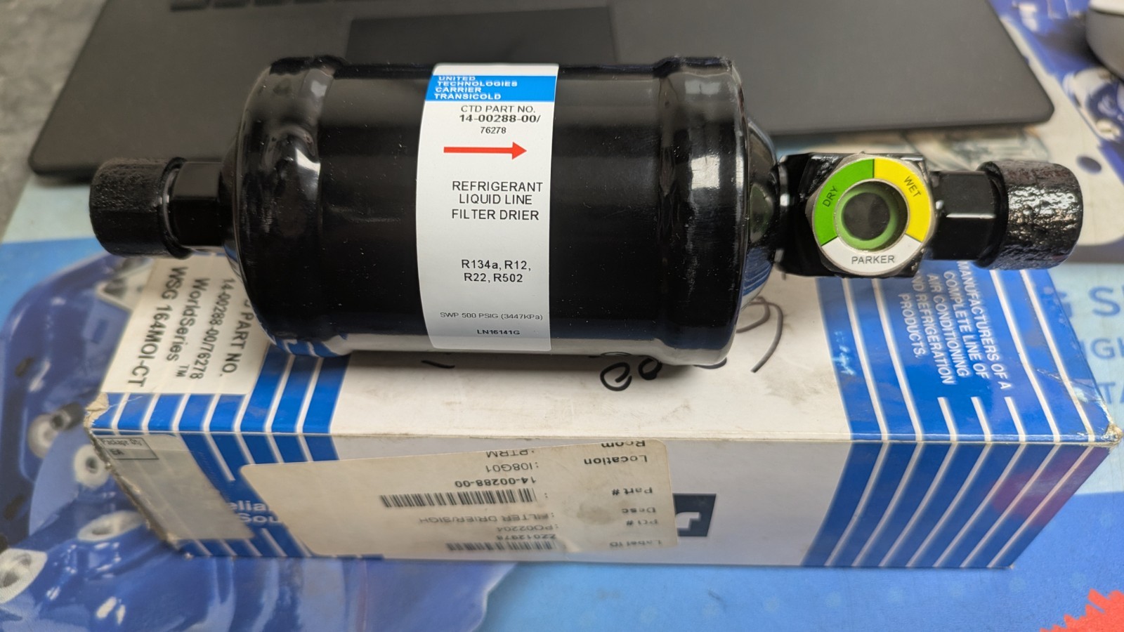 Parker Bus A/C Receiver Drier 14-00288-00