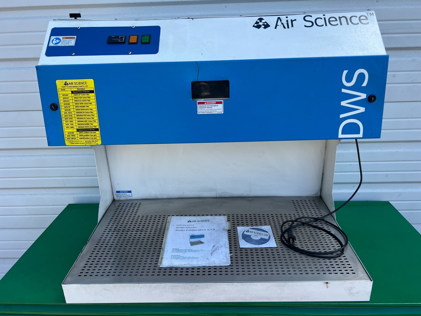Air Science DWS-36 Downflow Workstations Ductless Fume Hood 36″