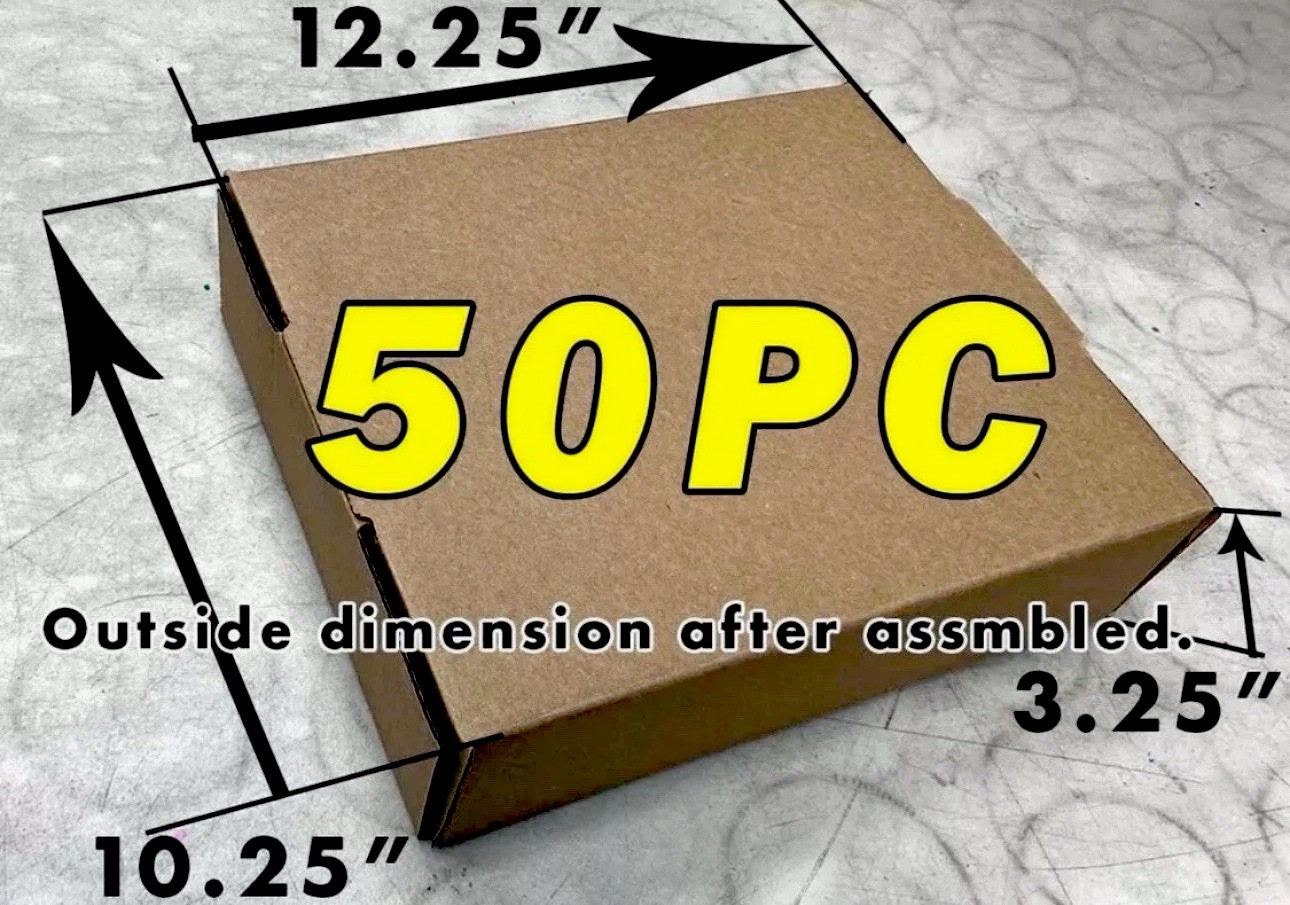 50 Pieces 12″ x 10″ x 3″ Corrugated Mailer Shipping Boxes – *LOCAL PICK UP ONLY*