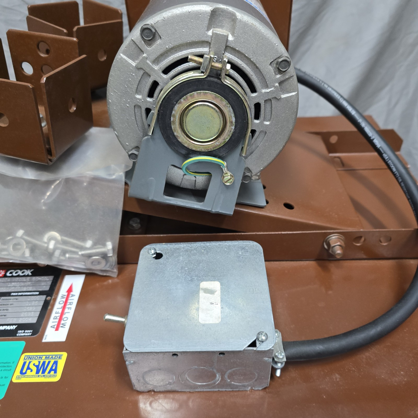 Loren Cook Inline Centrifugal Air Circulator 135 SQNH 3 Phase 460V 1000 CFM NEW