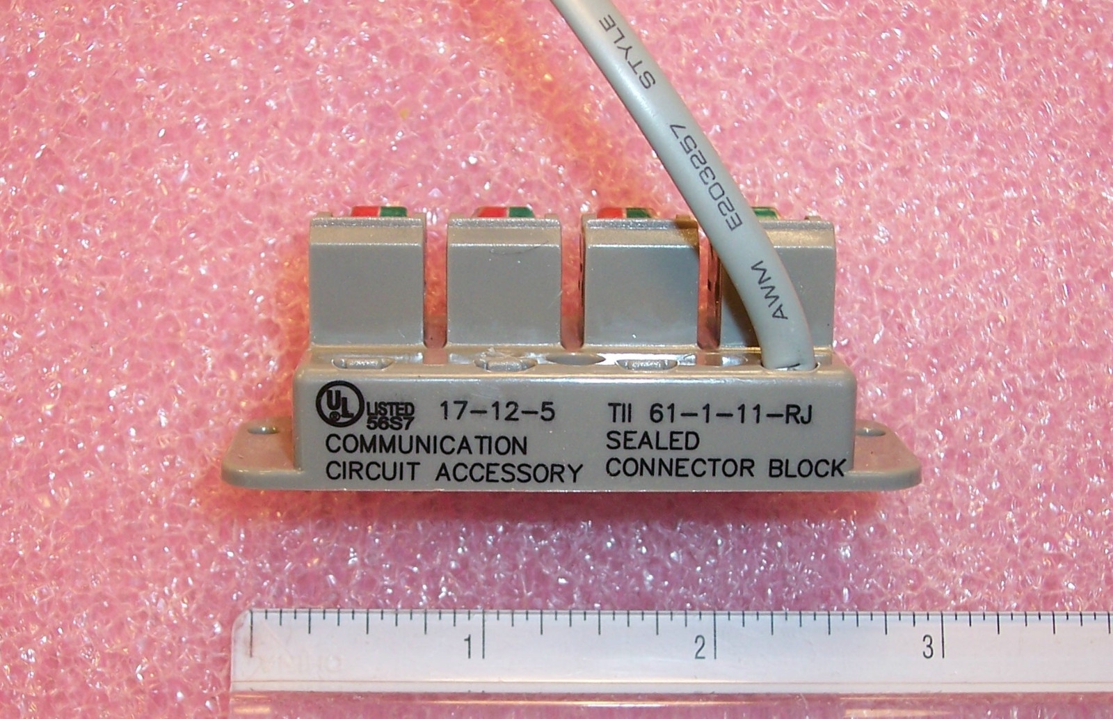 QTY (3) 61-1-11-RJ TII NETWORK TECHNOLOGIES CAT5 SEALED CONNECTOR BLOCKS