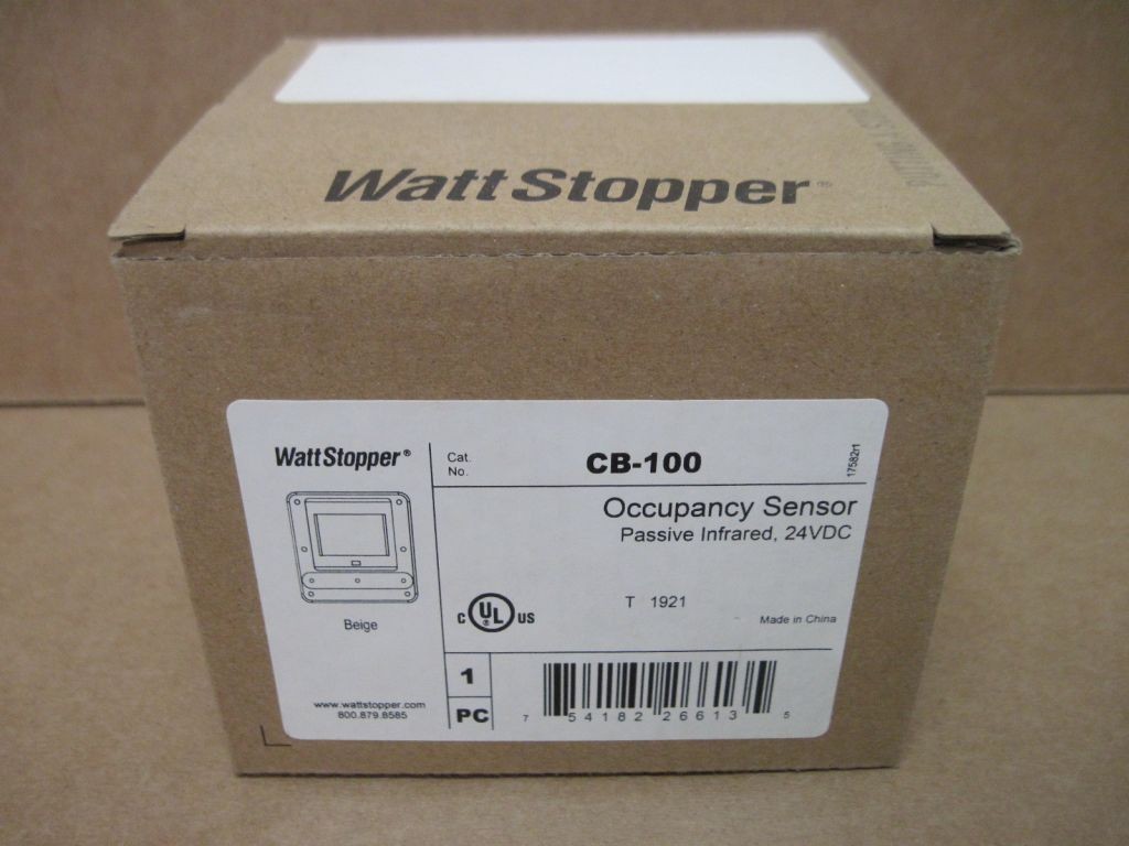 Wattstopper CB-100 Beige Occupancy Sensor Passive Infrared 24VDC