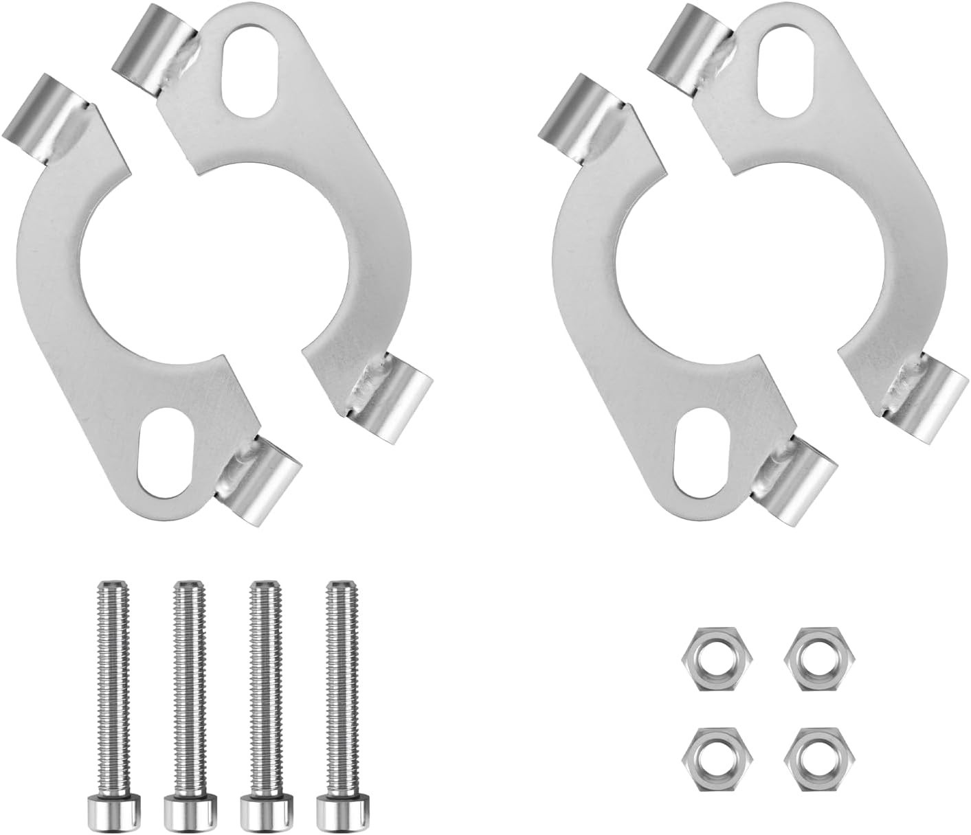 1.75 inch Split Flange Repair Kit,2 Packs Exhaust Flange Flat Split Flange Repai