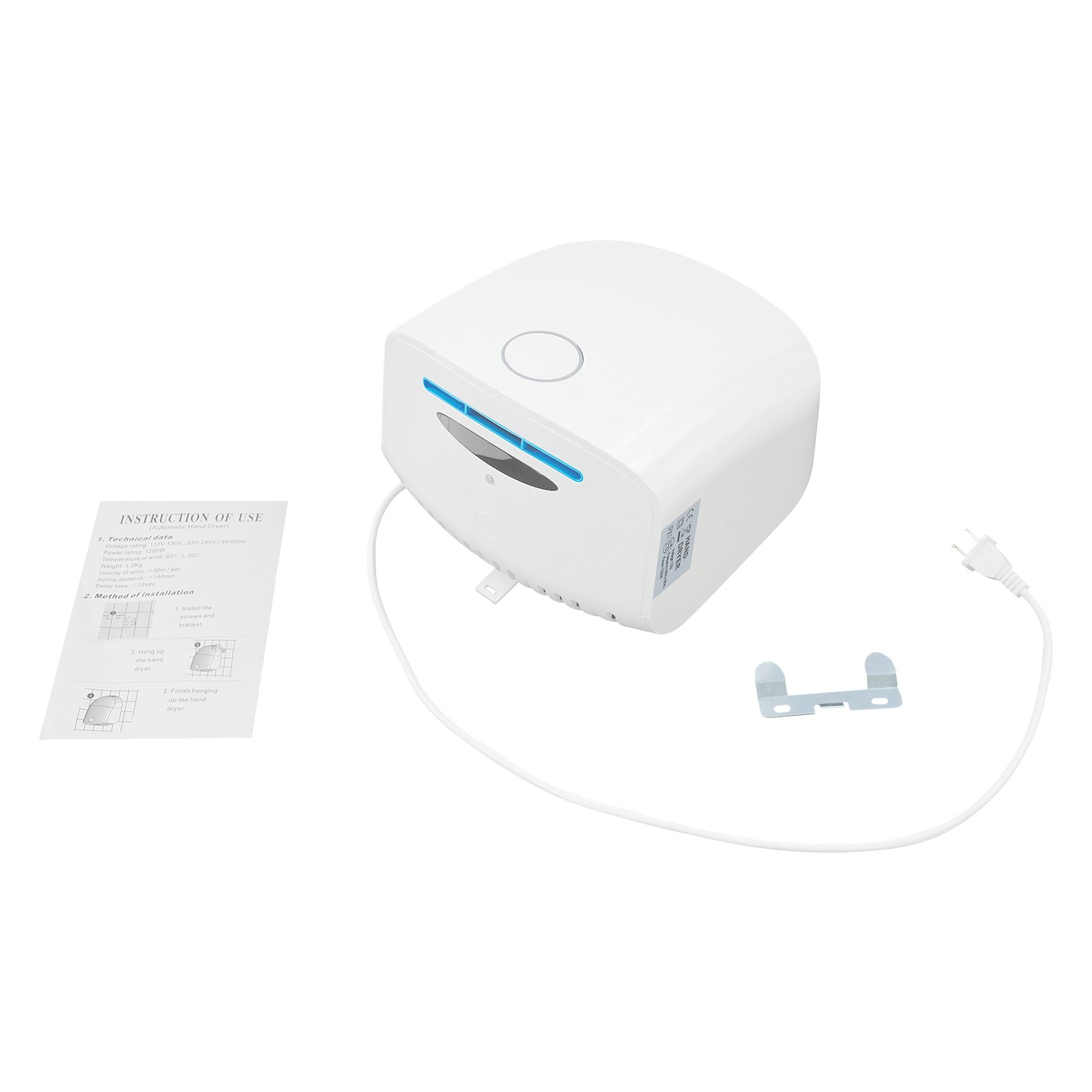 Electric Hand Dryer Compact Commercial Hand Dryer Automatic Hand Dryer For Hotel