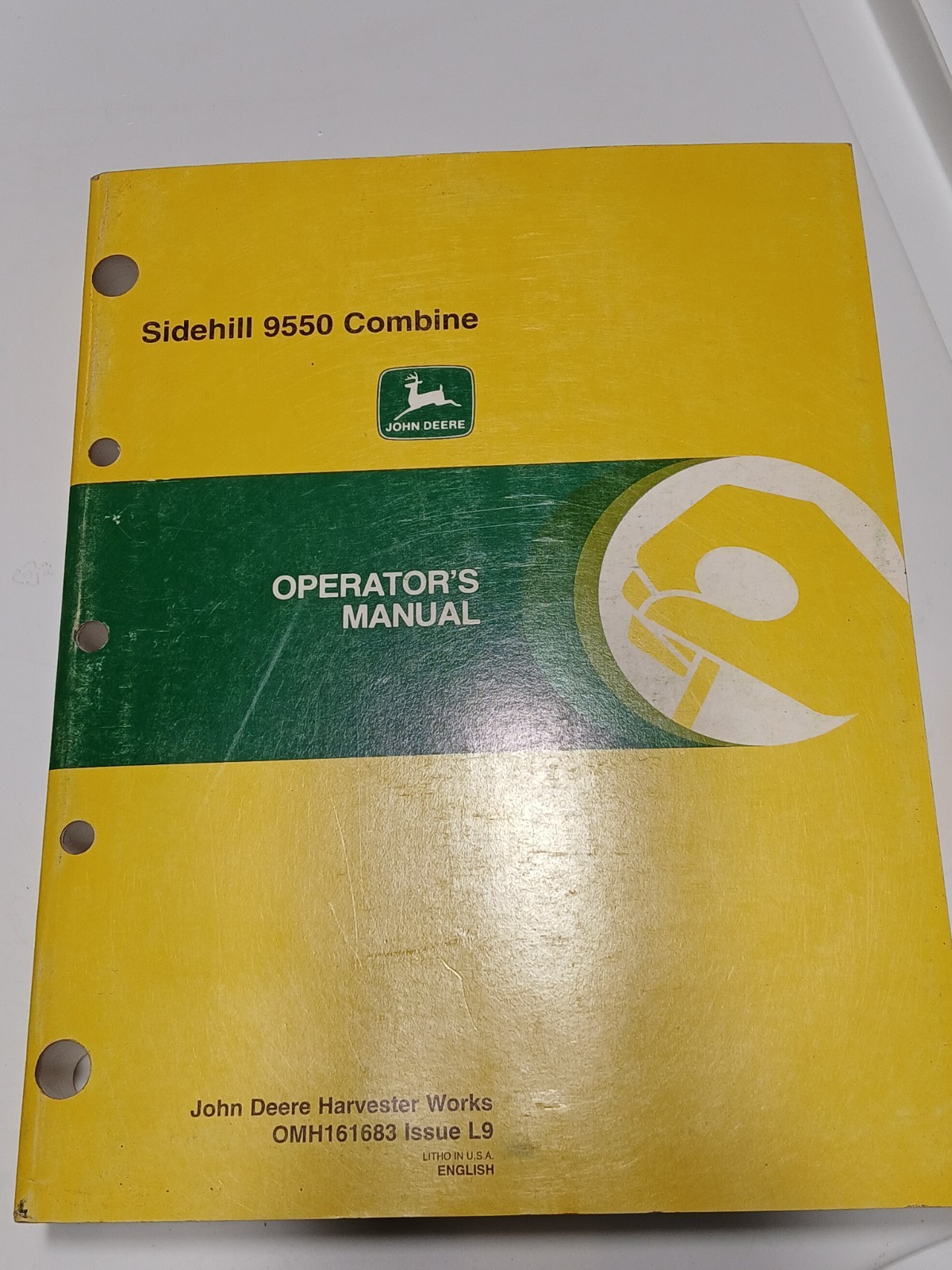 John Deere Shidehill 9550 Combines Operator’s Manual OMH161683 L9