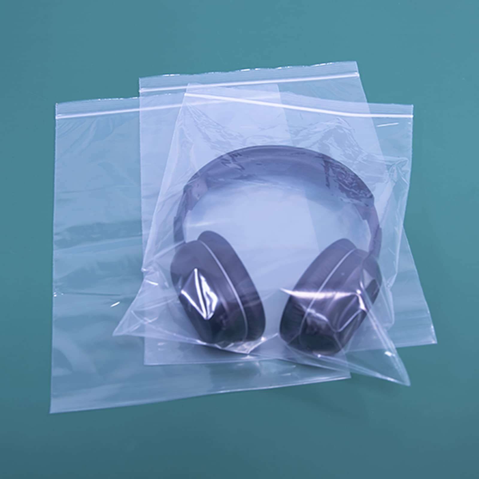 – 100 Count – 9″ x 12″ Zip Bags – Clear Reclosable Zip Plastic Poly Bags with…