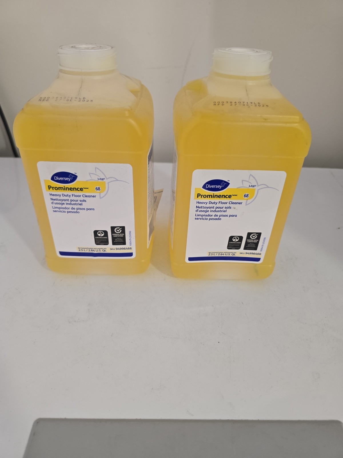 Diversey Prominence J-Fill Floor Cleaner 5L 2 Pack Concentrate 94996466