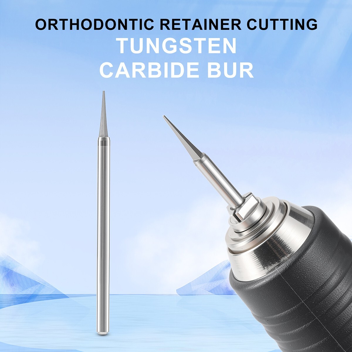 AZDENT Dental Orthodontic Retainer Cutting Tungsten Carbide Bur HP 2.35mm Bur