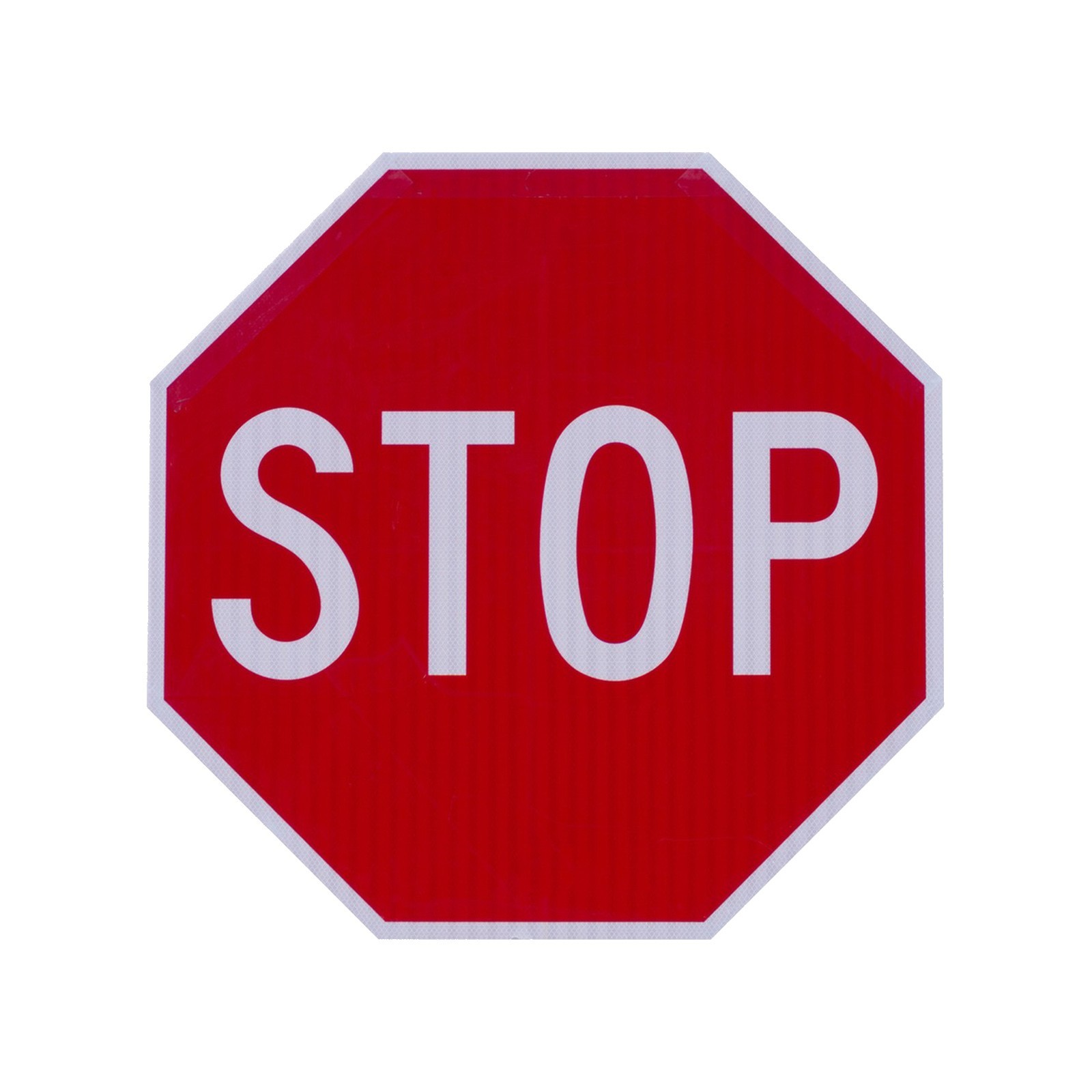 Reflective Octagon STOP Sign, Rust-Proof, 0.08″ Aluminum / 0.12″ Plastic