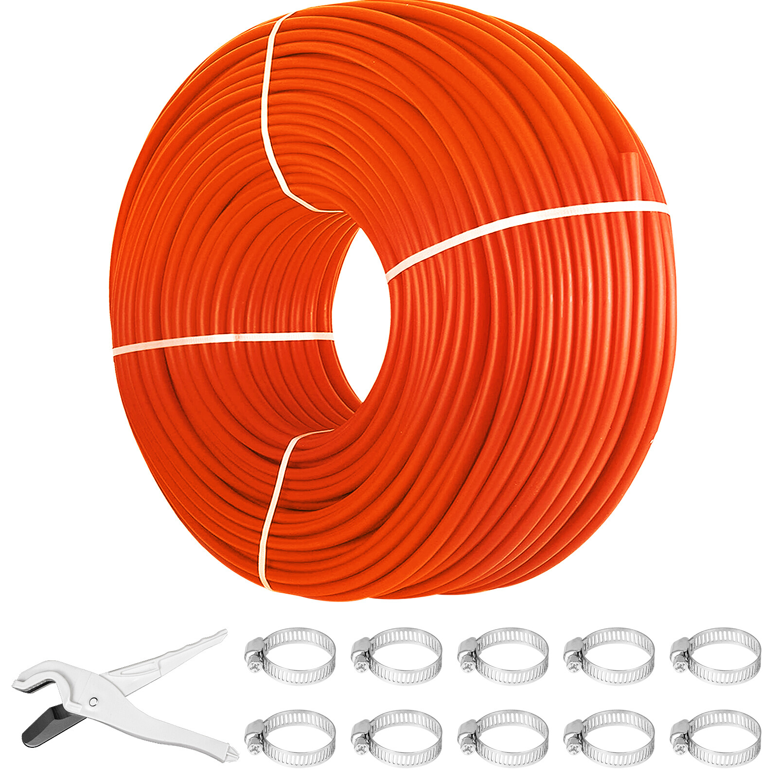 VEVOR 1/2″x1000ft Pex Tubing Oxygen Barrier Red Pex-B Pipe Radiant Floor Heat