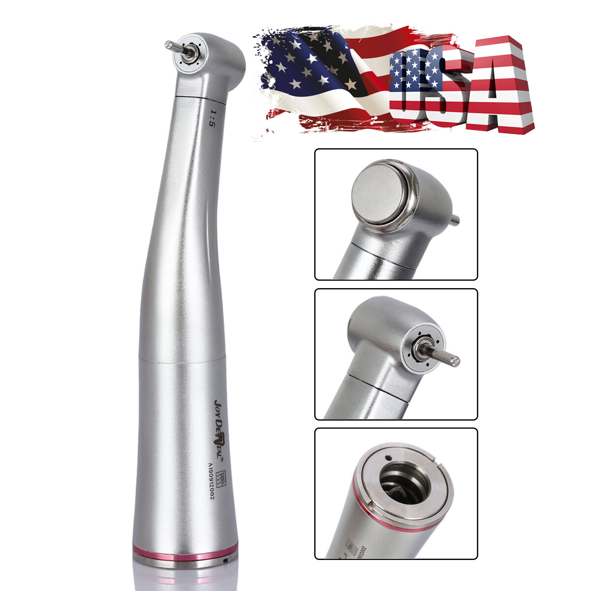 JoyDental Dental 1:5 Increasing Speed Contra Angle Handpiece Inter-Spray Fit KAV