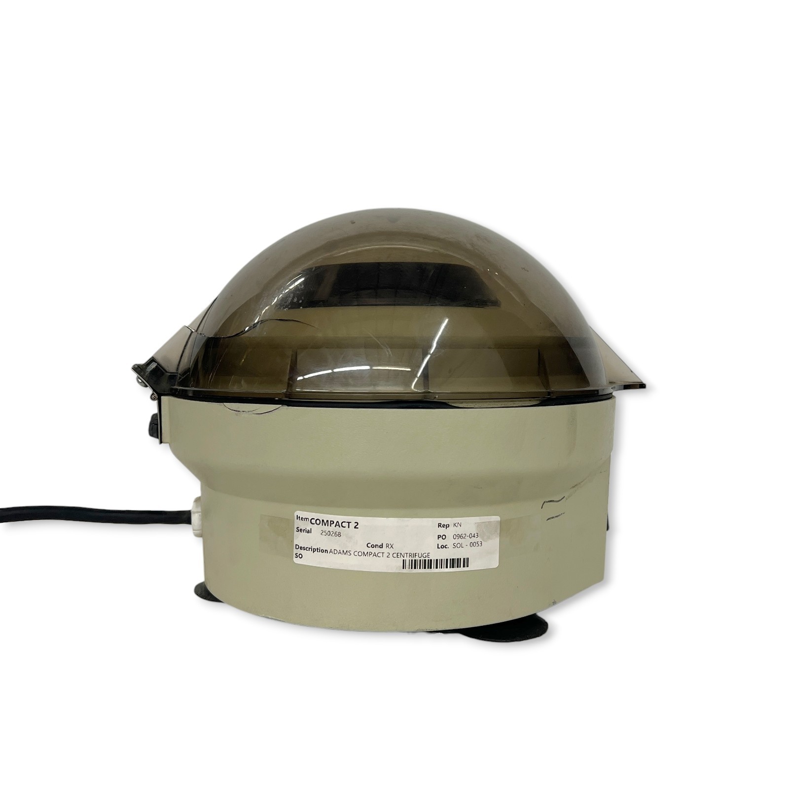 Becton Dickinson Adams Compact 2 Centrifuge 0962-043 with Rotor, Tested