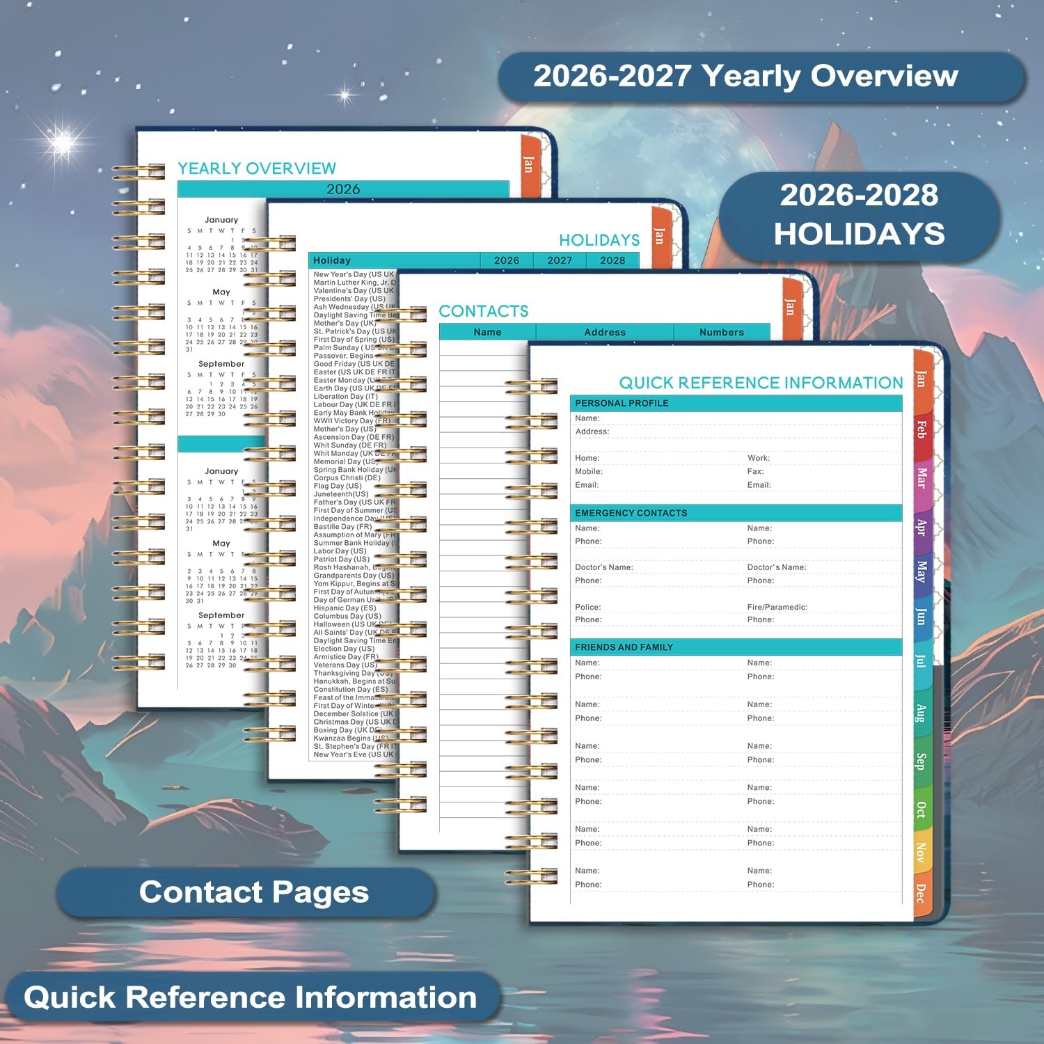 2026 Planner – Planner 2026 Weekly and Monthly, January 2026 – December 2026,…
