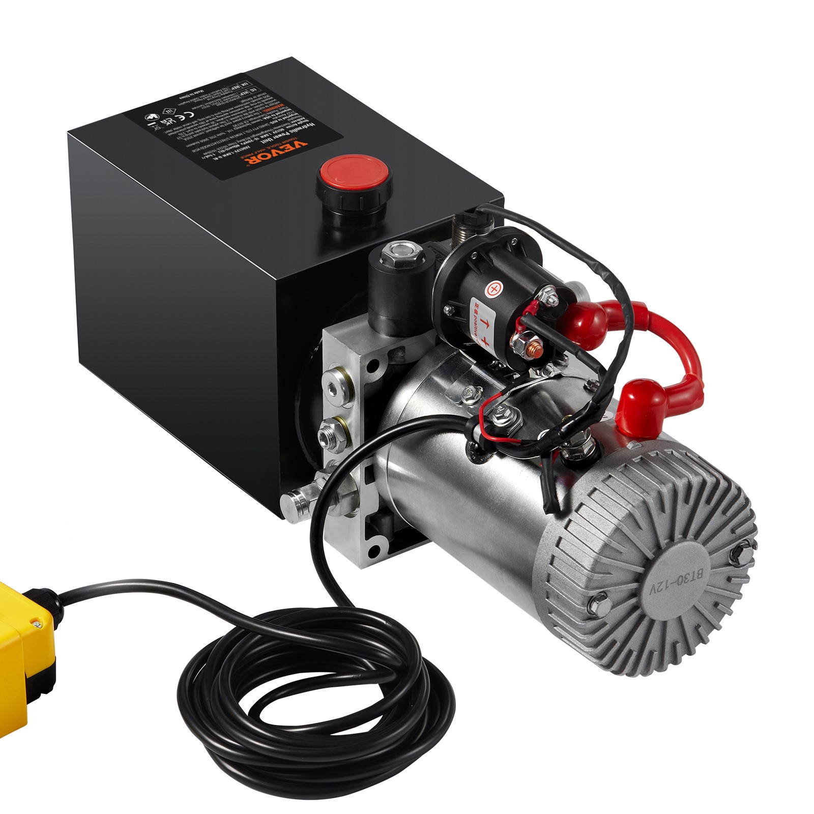 VEVOR Hydraulic Pump8 Quart Single Acting DC12V for Car Lifting Platforms 2.1HP