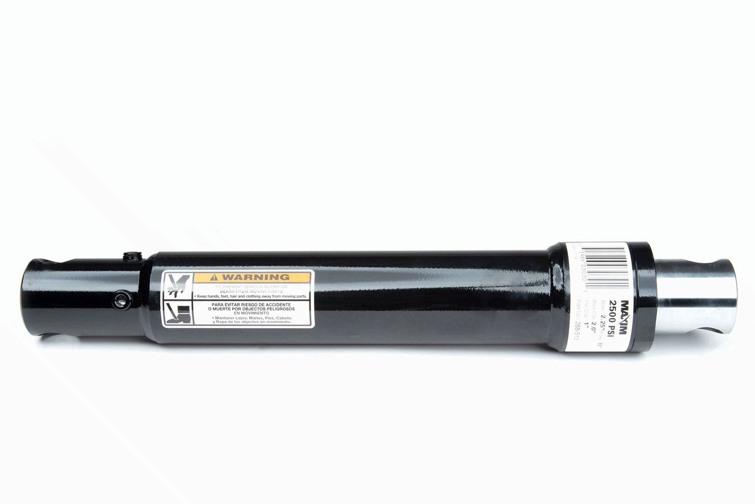 Maxim Single Acting Snowplow Hydraulic Cylinder: 1.5 Bore x 6 Stroke – 1.5 Rod