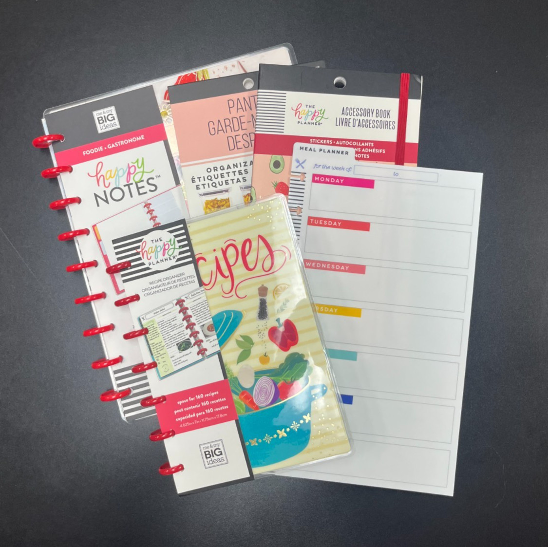 NEW!! Happy Planner Foodie Bundle – Classic Notes, Mini Recipe Organizer & More!
