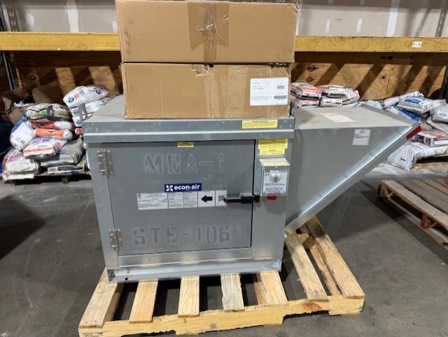 EconAir A1-15D-SC 500-2800 A Series – Modular Rooftop Filtered Make-up Air Fan