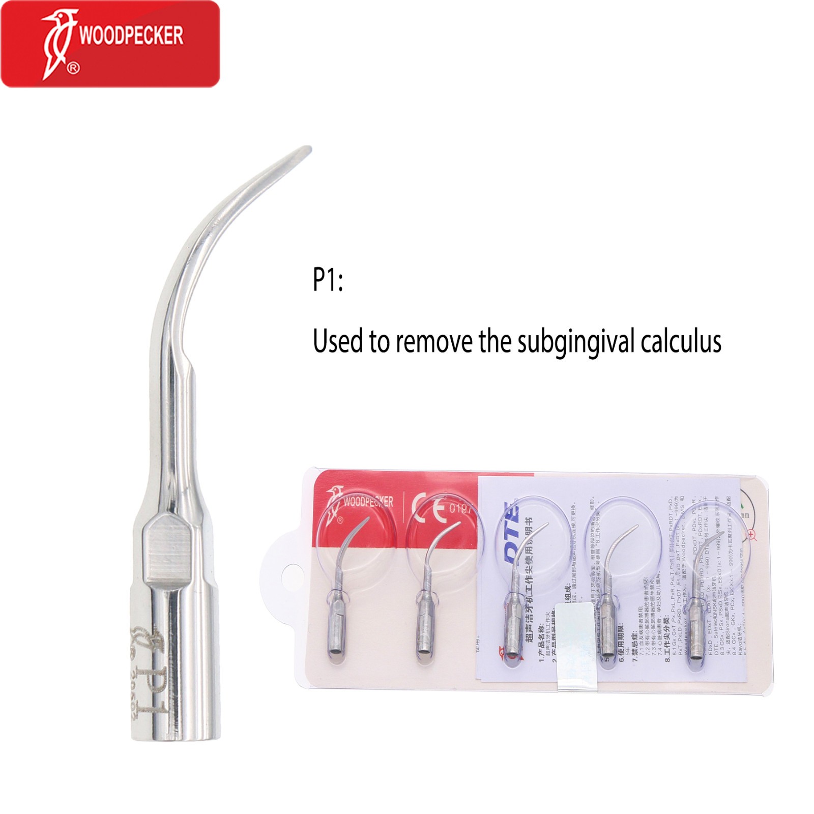 Woodpecker Dental Ultrasonic Scaler Periodontal Tips P1 P3 P3D fits EMS UDS