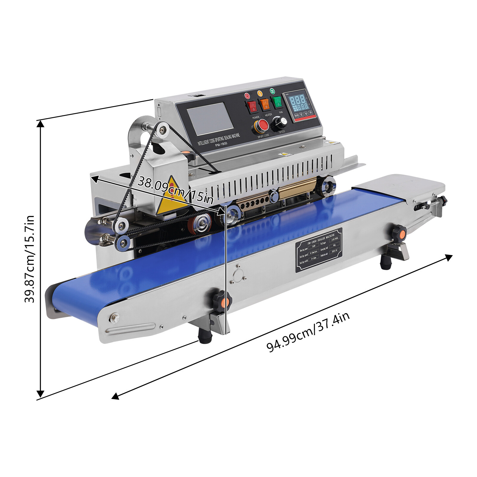 Automatic Inkjet Printing Continuous Sealing Machine Packaging Band Sealer 750W