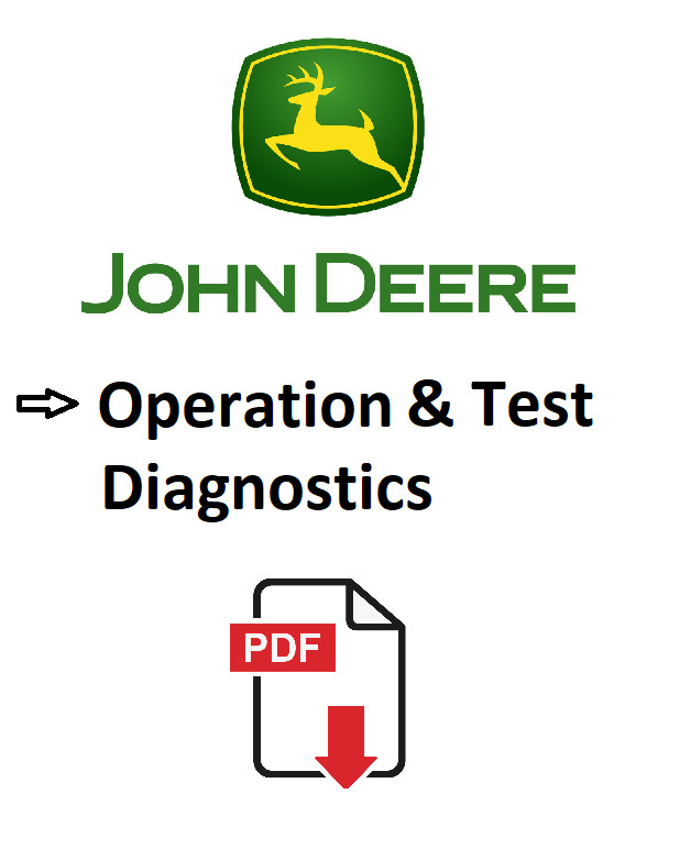 John Deere 9450 9550 9650 Combine Diagnostics Tests Operation Manual TM2002 USB