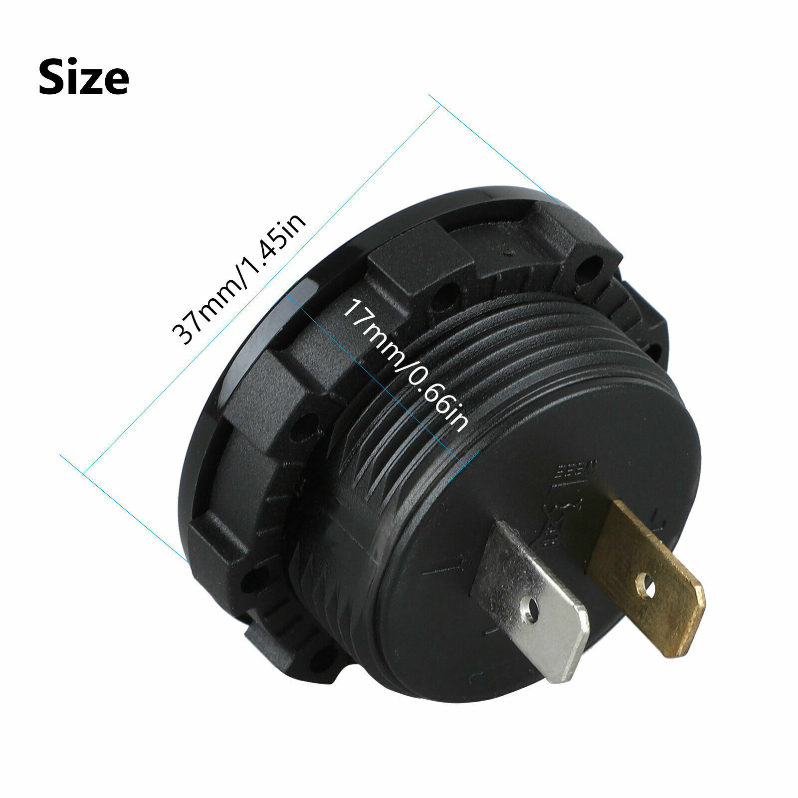 12V-24V Car Marine Motorcycle Touch LED Digital Voltmeter Voltage Meter Battery