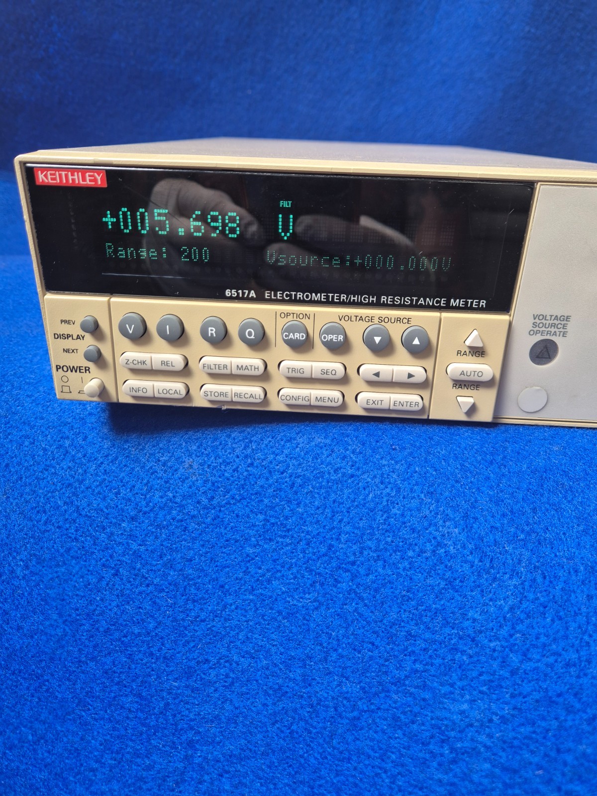 Keithley 6517A Electrometer/ High Resistance Meter w/6522 Scanner Card.
