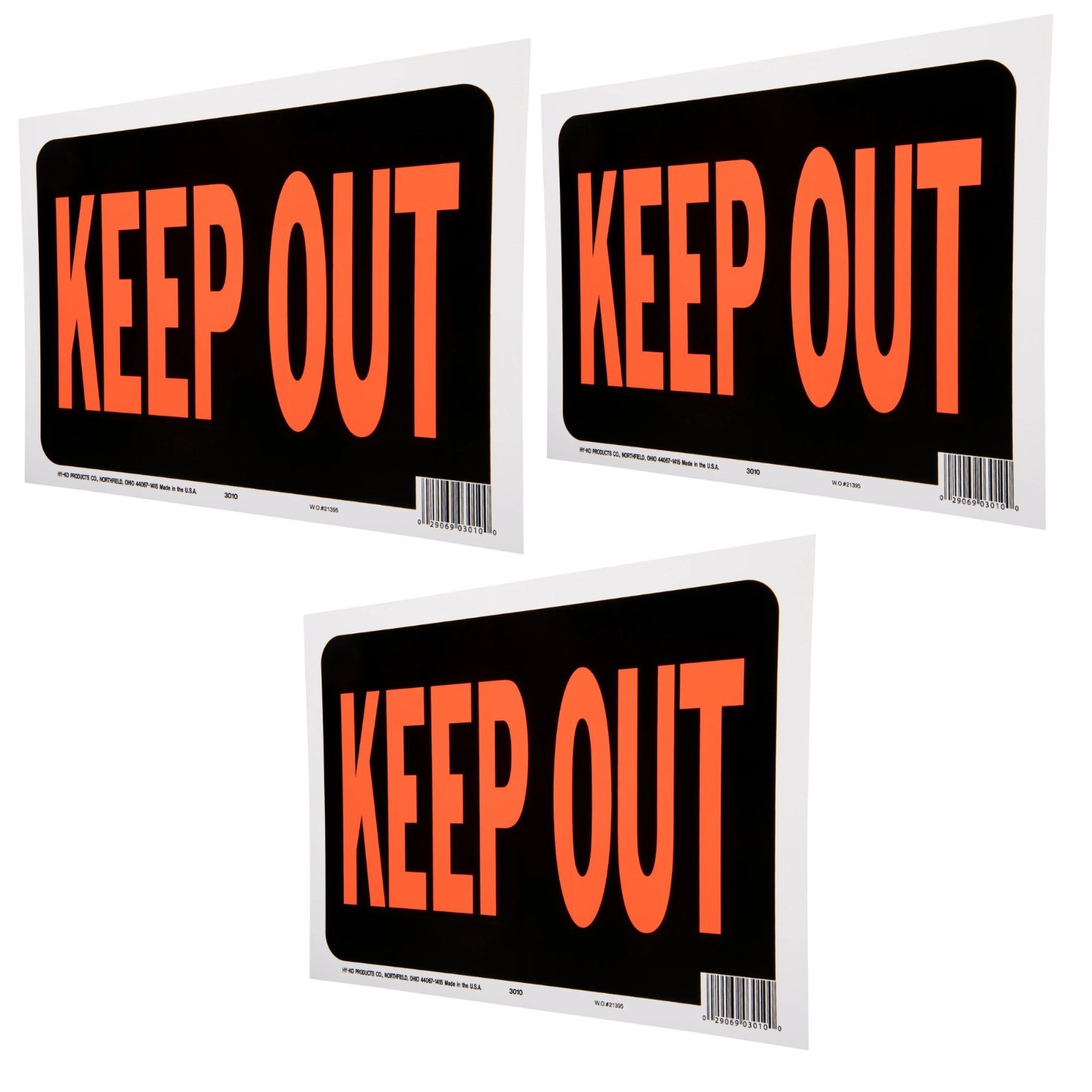 NEW 8.5×12 Plastic «Keep Out» Sign Bold, Weatherproof Ideal for Private Property
