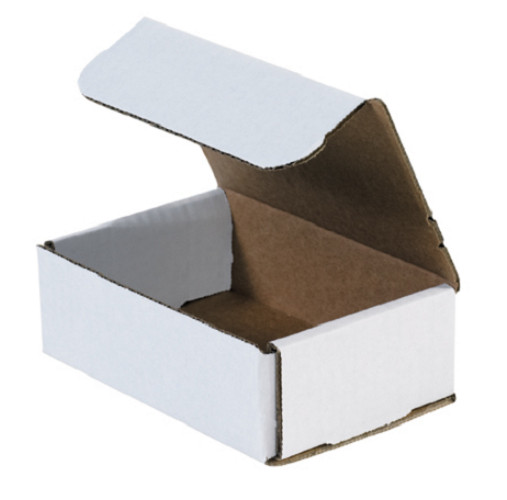 Pick Quantity! 1-300 6x4x2″ White Corrugated Mailer Small Folding Box Light Ship