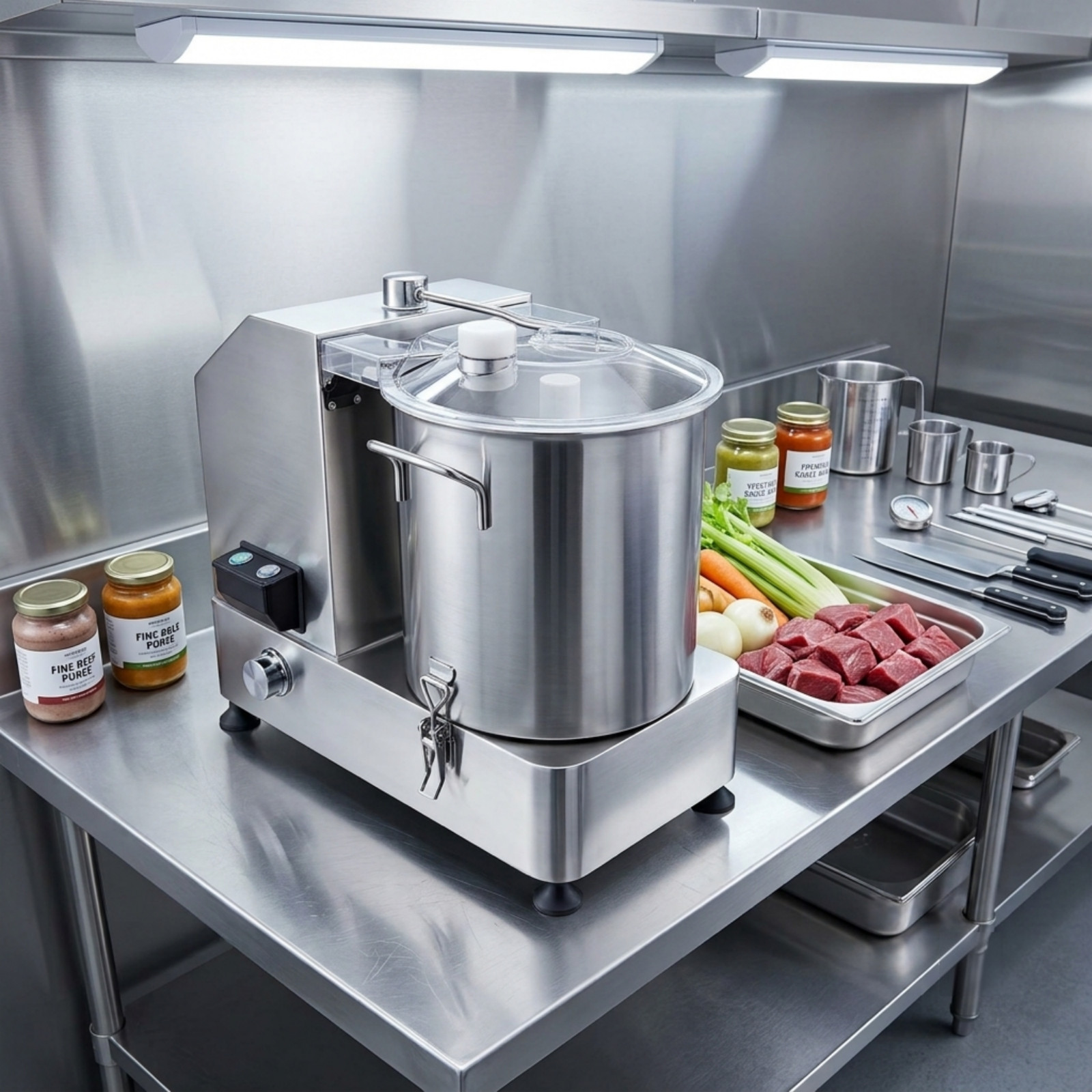 Hakka Commercial Food Processor 6L/9L/12L Electric Heavy-Duty Vegetable Cutter