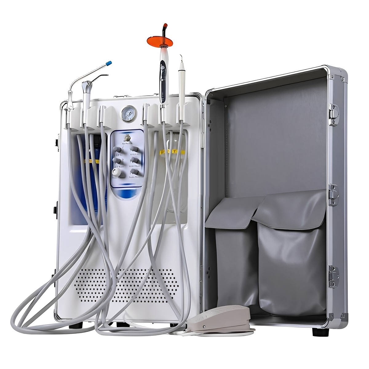 Portable Dental Delivery Unit System Air Compressor Strong suction 118 L/min po