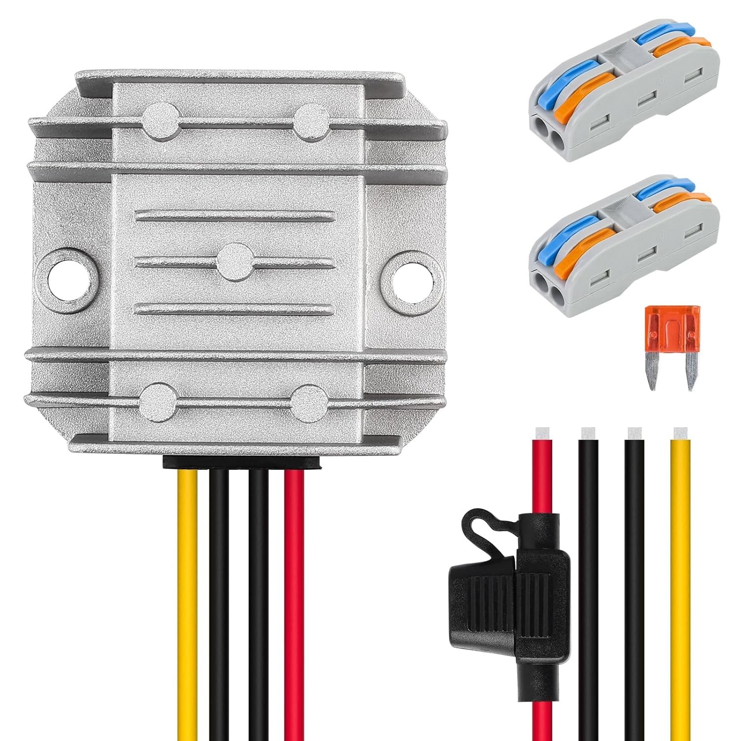 DC 12V Step Up to 24V 3A 72W Converter DC Voltage Regulator Booster with Fuse