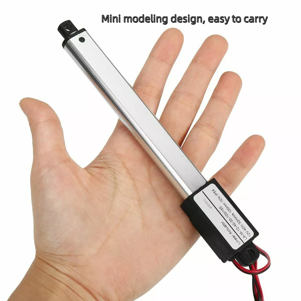 DC 12V Small Mini Micro Linear Actuator 0.4″ 0.8″ 1.2″ 2″ 4″ 6″ 8″Stroke TV lift