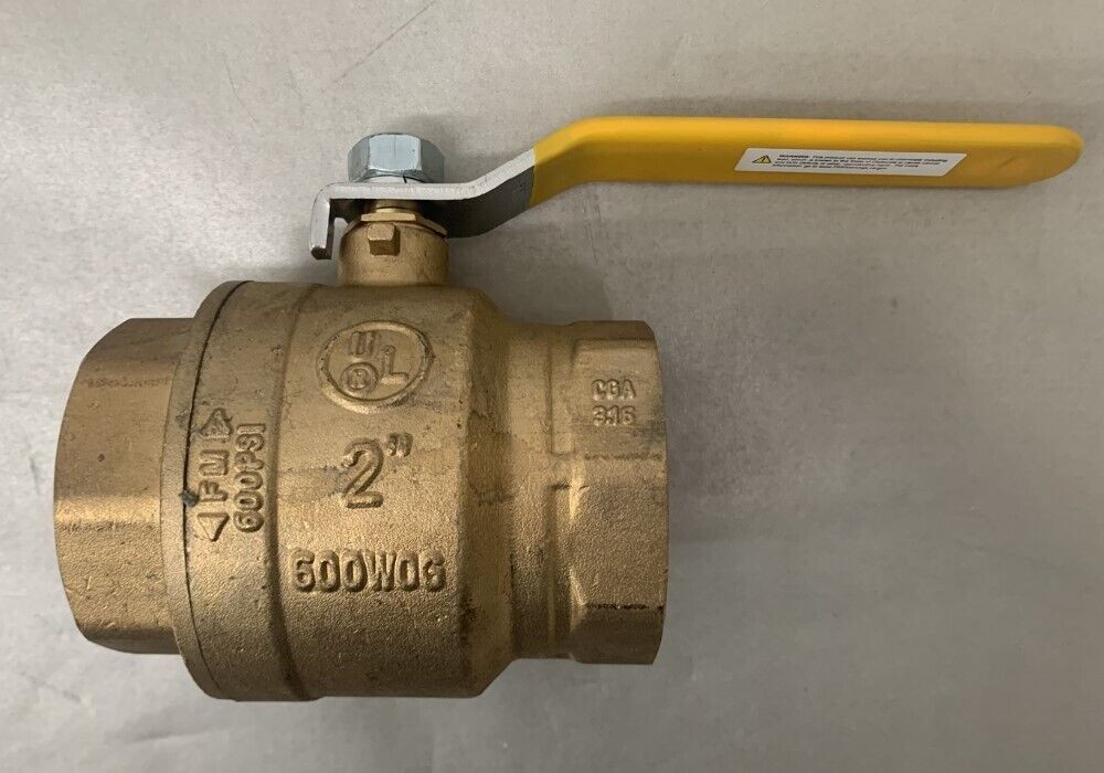 Boshart 0827-20NL No Lead Brass Ball Valve Full Port 600psi CWP 2″ FPT
