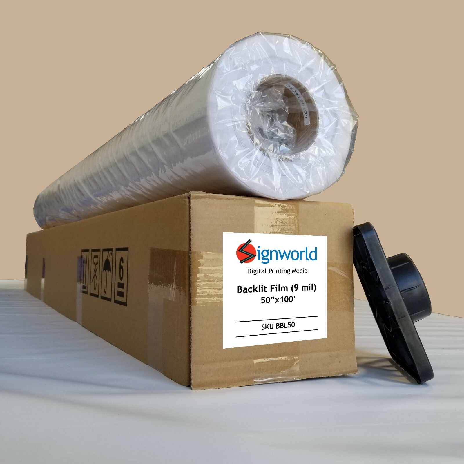 Backlit Film 50″ X 100′ Print Media SOLVENT LATEX UV CURABLE WATER RESISTANT