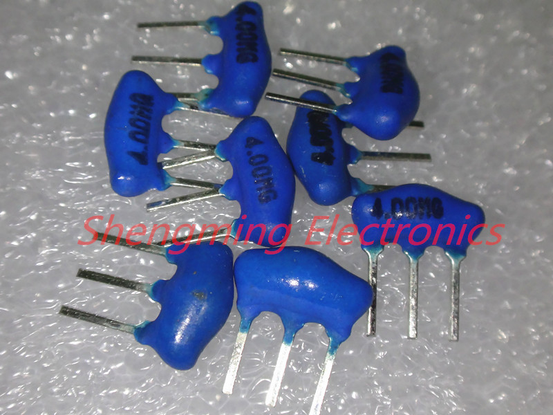 10pcs 3pins ZTT 4.00MG 4.000MHZ 4.000MHz 4MHz ceramic resonator