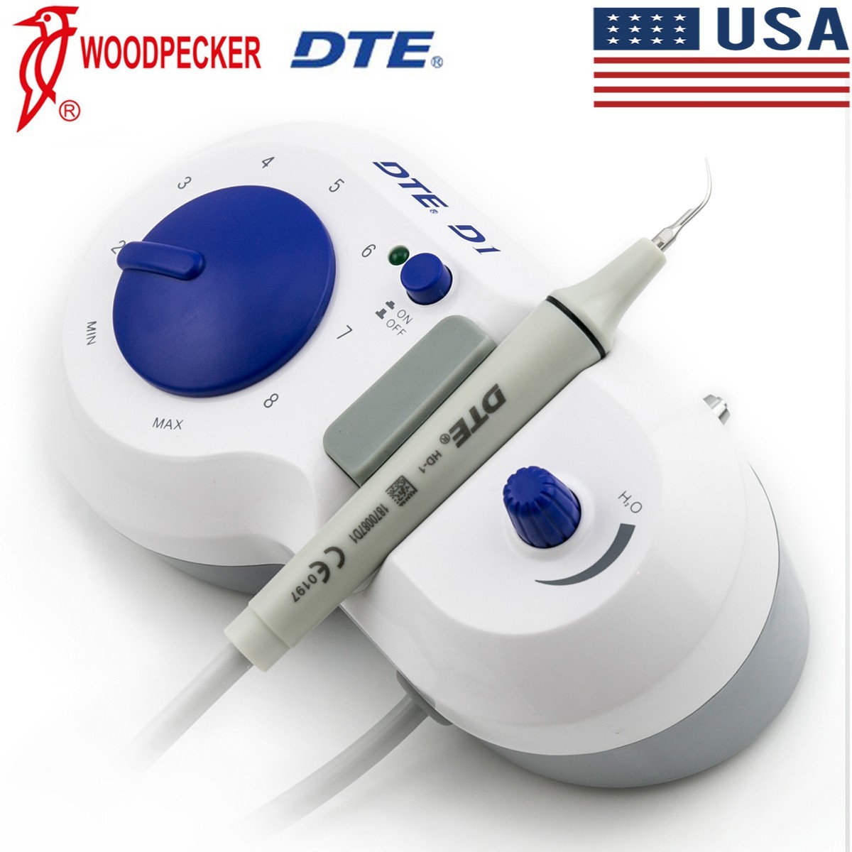 Original Woodpecker Dental DTE D1 Blue Ultrasonic Scaler Satelec Cavitron 110V