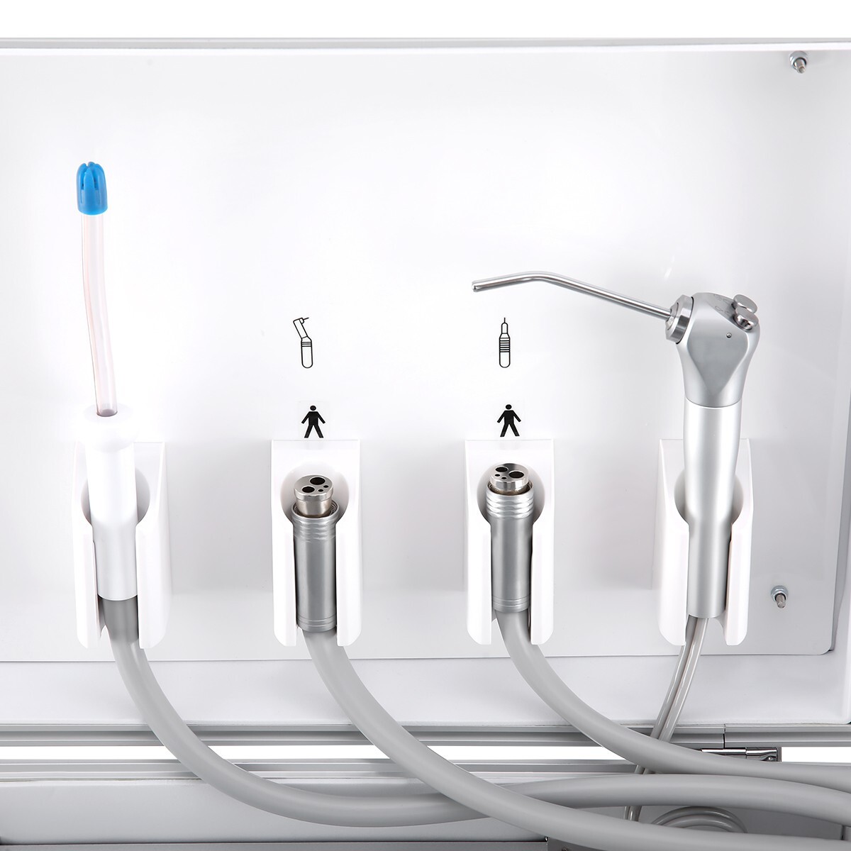 BD-402A Dental Lab Mobile Unit +Suction +Air Compressor with Wheels 4Holes
