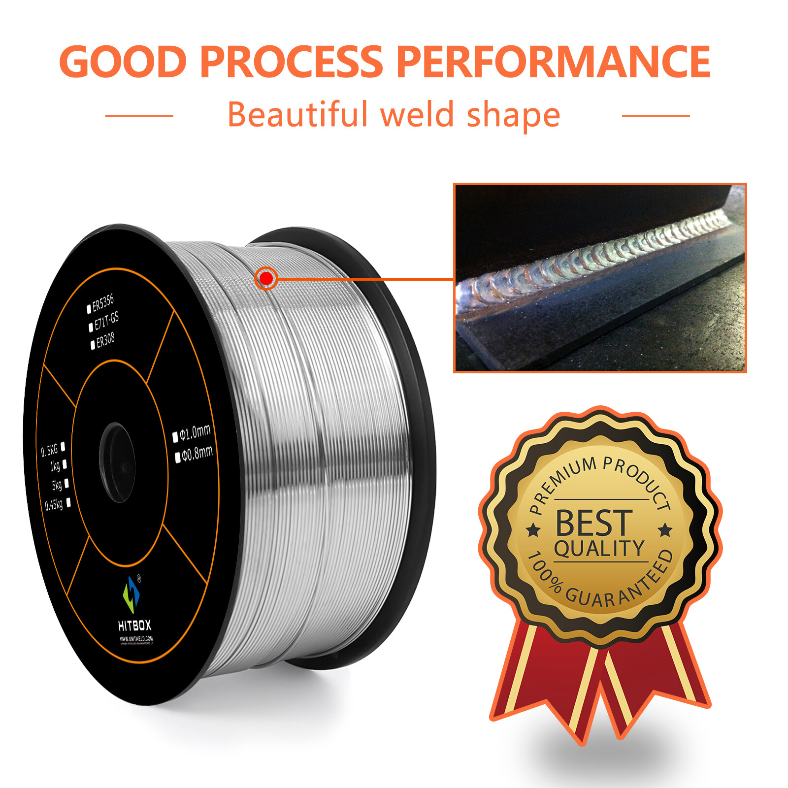 Gasless MIG Welding Wire 035 ER5356 – 0.5KG 1LB Spool for DIY Maintenance Jobs