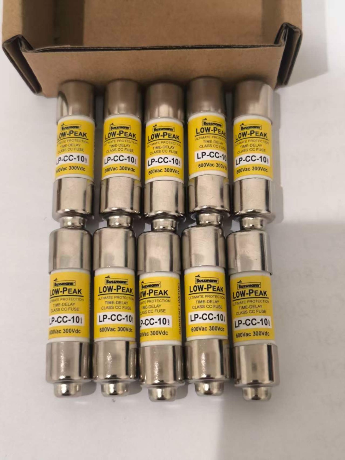 10PCS OEM Class CC Fuse LP-CC-10 LPCC10, Time delay fuse 600V 10A
