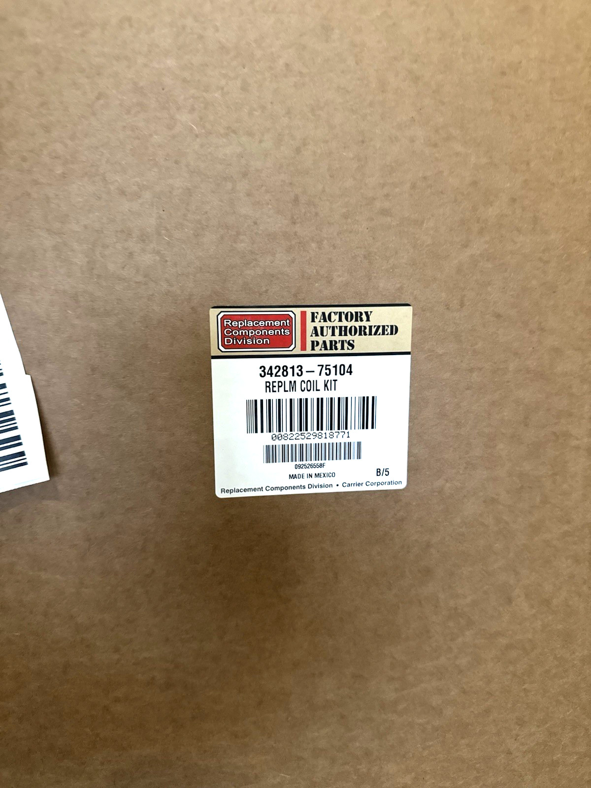 342813-75104 Carrier Bryant Payne ICP Replacement A-Coil Kit