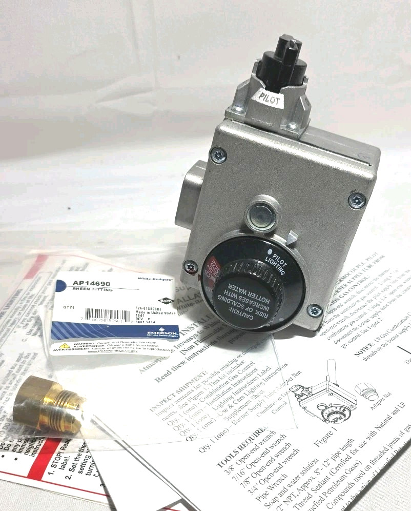 Rheem SP20164 Gas Control Valve (Thermostat) – NG | Rheem Water Heater