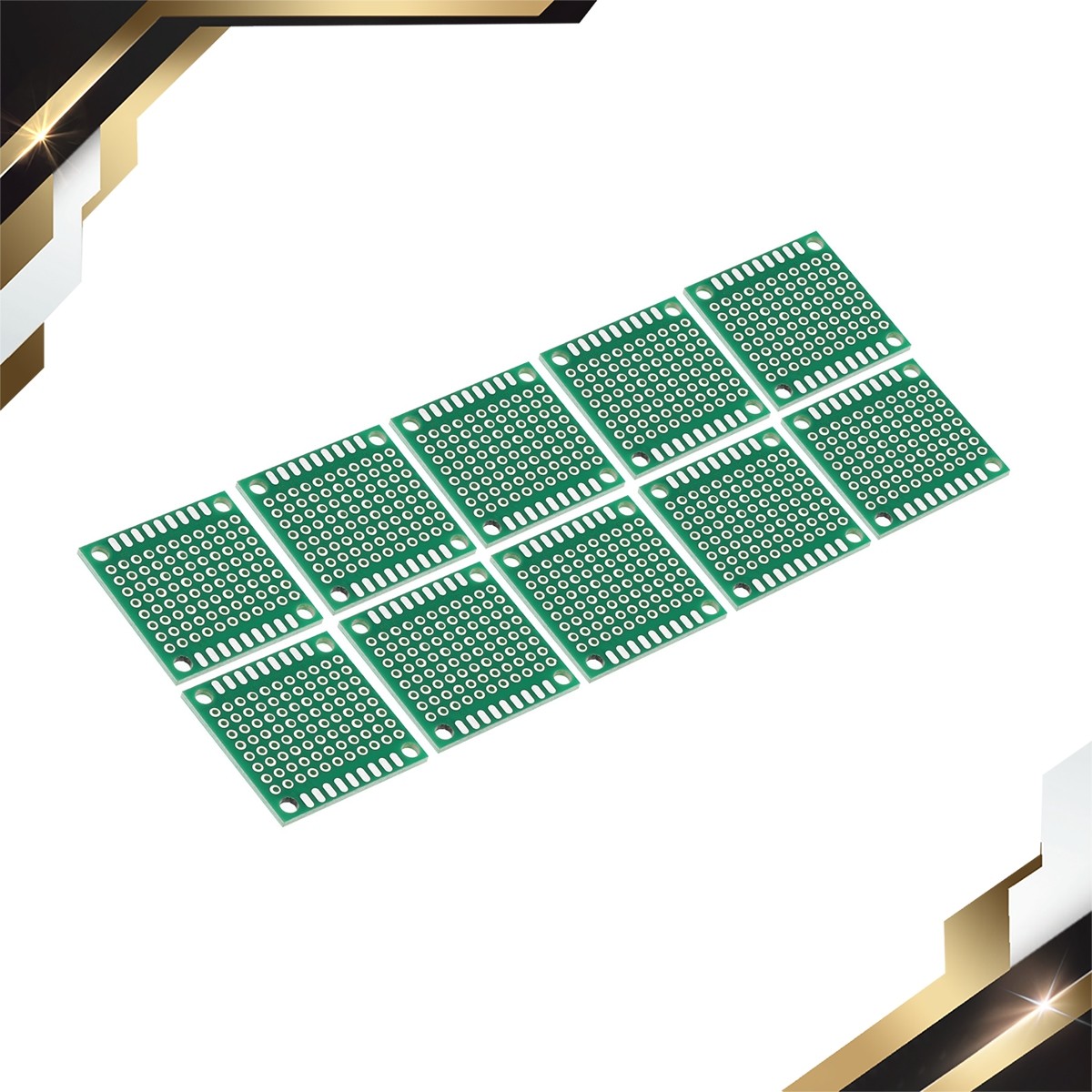 24Pack 1.2″ x 1.2″ PCB Board Circuit Prototype Perfboard Solder Boards Green