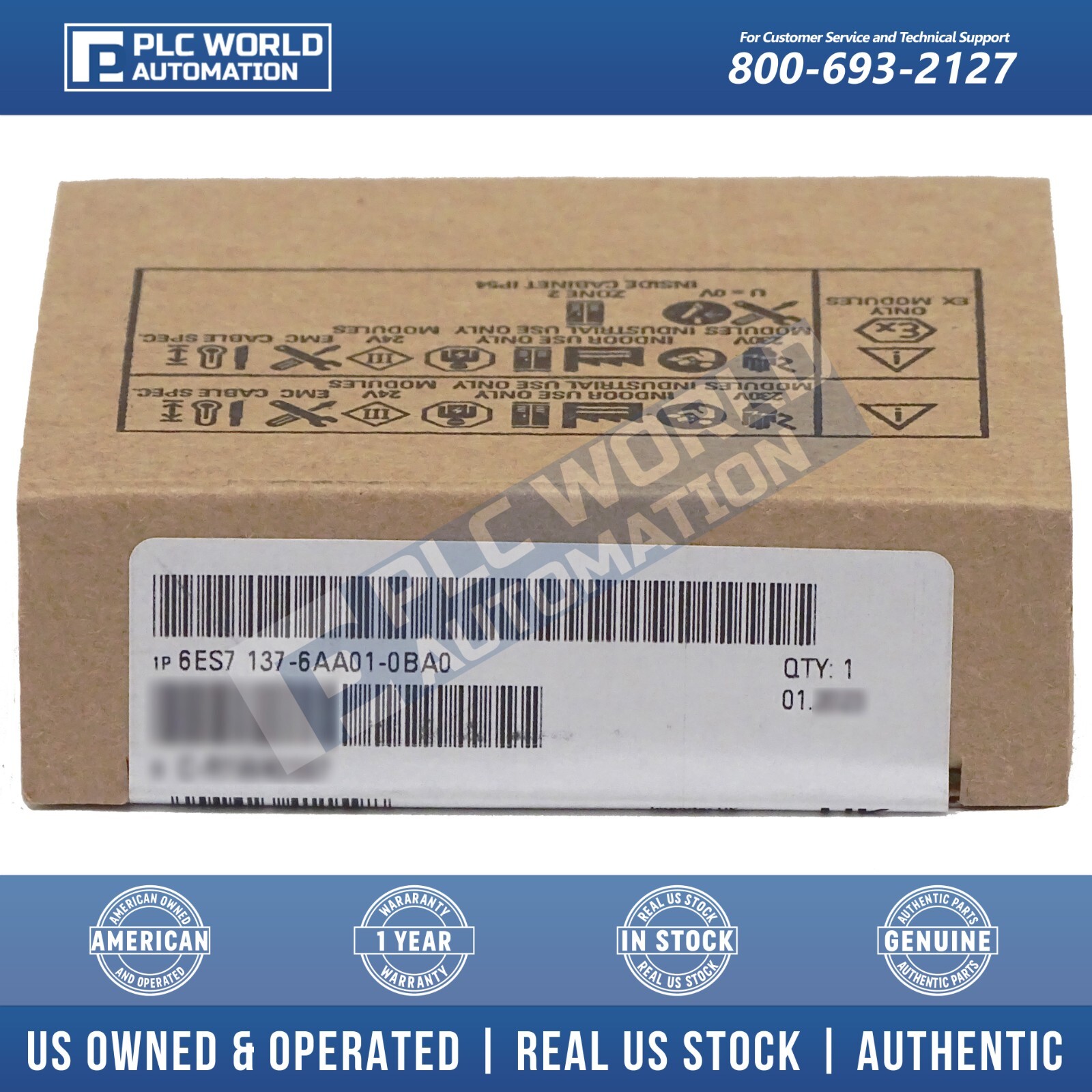 New Sealed Siemens 6ES7137-6AA01-0BA0 SIMATIC ET 200SP CM PtP, Late Date 2Yr Wty